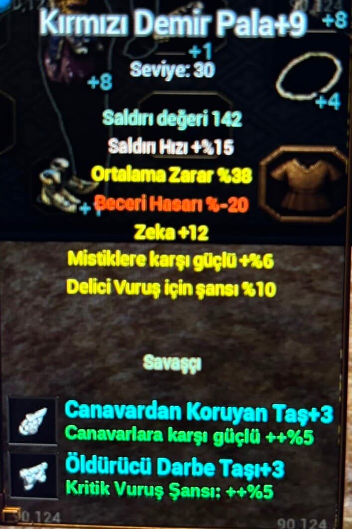 38 ort +9 makine kdp
