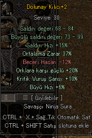 37 ORT 10 KRİTİK 20 ORK DOLUNAY