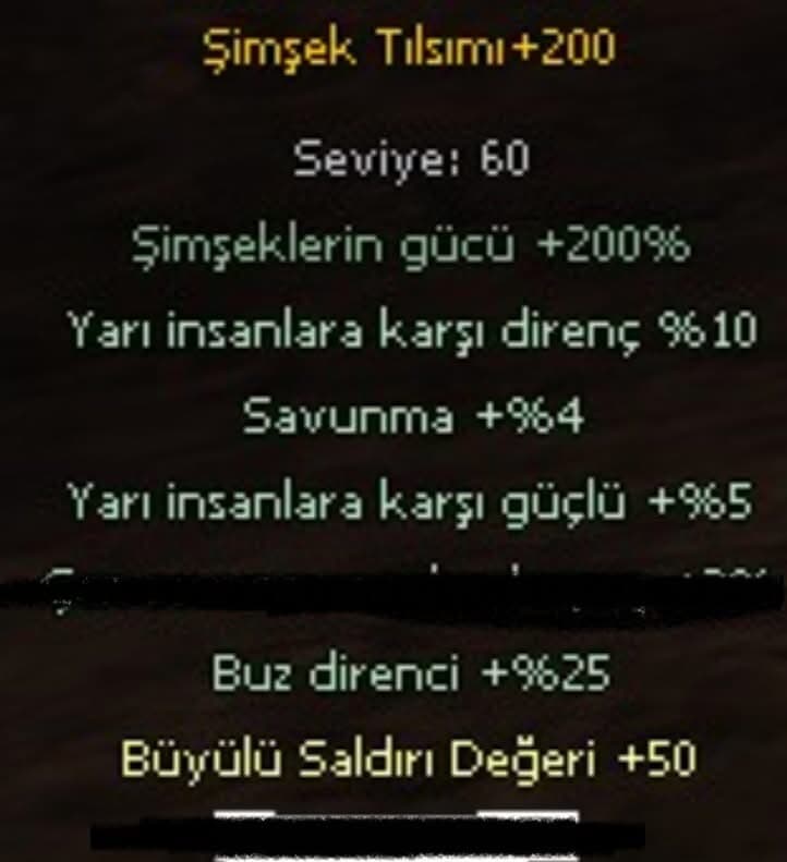 Swnin en elit item satışı ELİT ŞİMŞEK TILSIMI