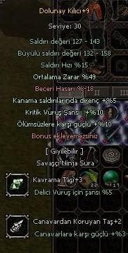 [ +9 Dolunay / 49 ORT ] - [ 10 Krit / 10 Ölümsüz ] - [ 155 TL ] [ ! ]