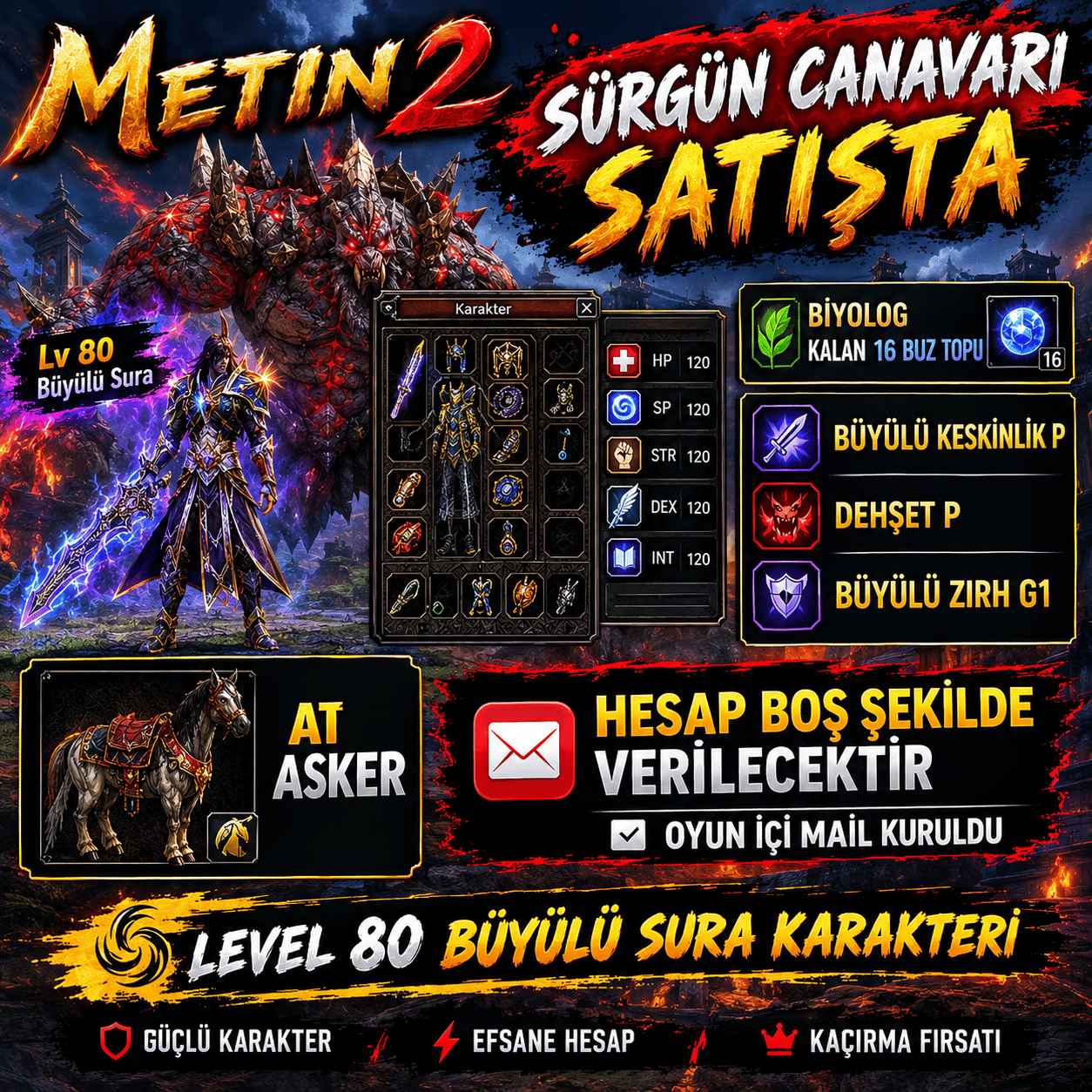 SÜRGÜN CANAVARI SATIŞTA