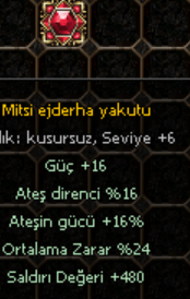 KUSURSUZ YAKUT ( STR-ORT ZARAR) +6