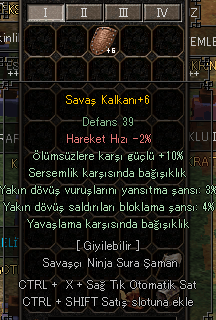 sersem ve yavaşlama bağışıklılık savaş kalkanı