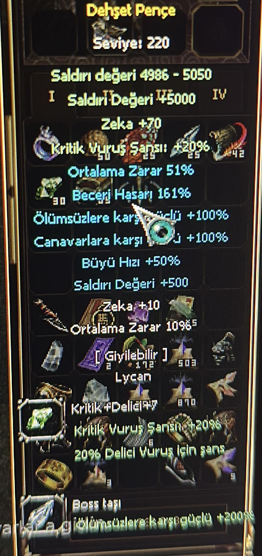 220LVL DÖNÜŞÜM LYCAN SİLAHI