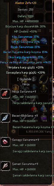 +20 EDİT NİNJA ZIRHI ALASTOR