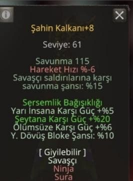 Sürgünlük kalkan +8 şahin satilirr