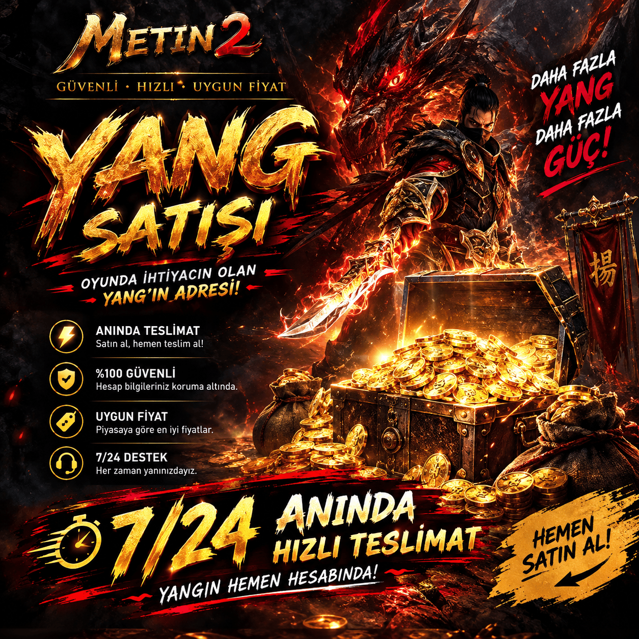 100M ANINDA TESLİMAT ! 7/24 ONLINE