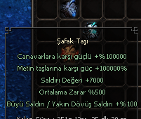 3 adet 100k'lık taş