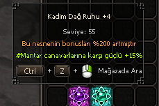 2 adet +4 dağ ruhu  %200 güçlendirmeli h.o
