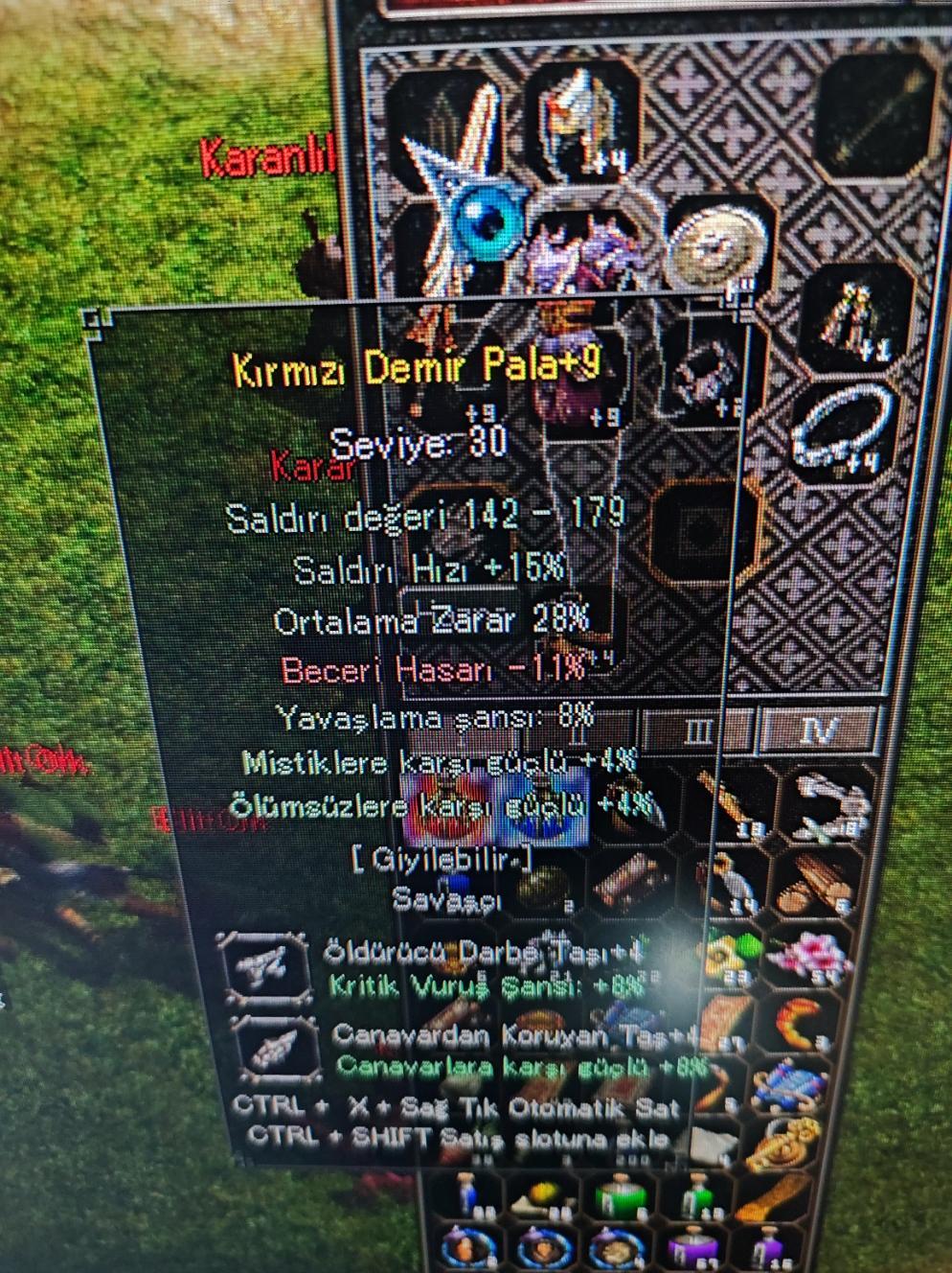 +9 KDP 28 ORT +4 TAŞLI 1700 TL