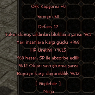 ORK KAPŞONU I NİNJA KASK