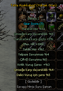 ÖLÜME 1550-1620 HASARLI 60 LVL BEDENSEL SAVAŞÇI ( DİZİ ŞEKİLDE TESLİM )