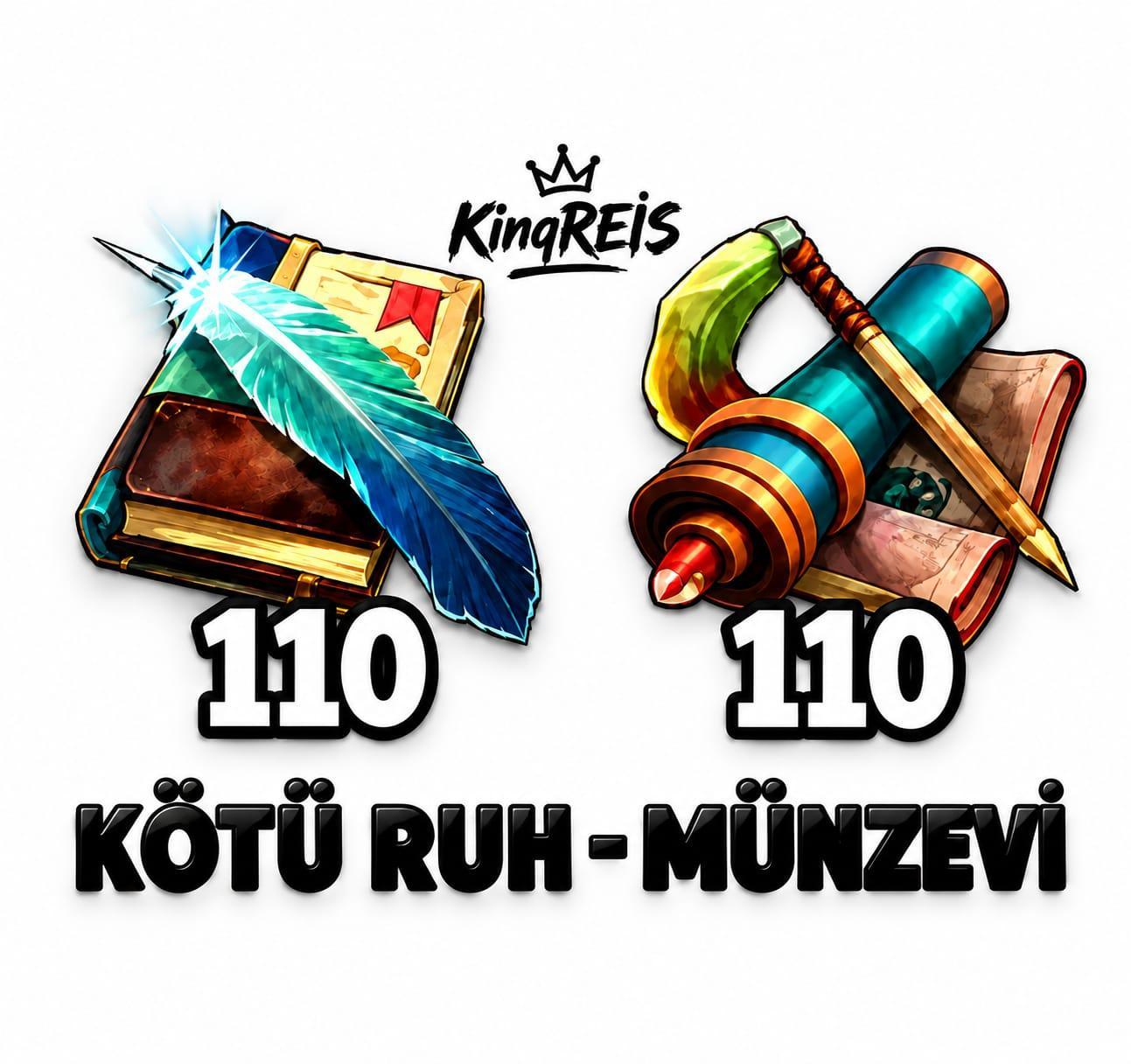 110 KÖTÜ RUH 110 MÜNZEVİ 2 SET