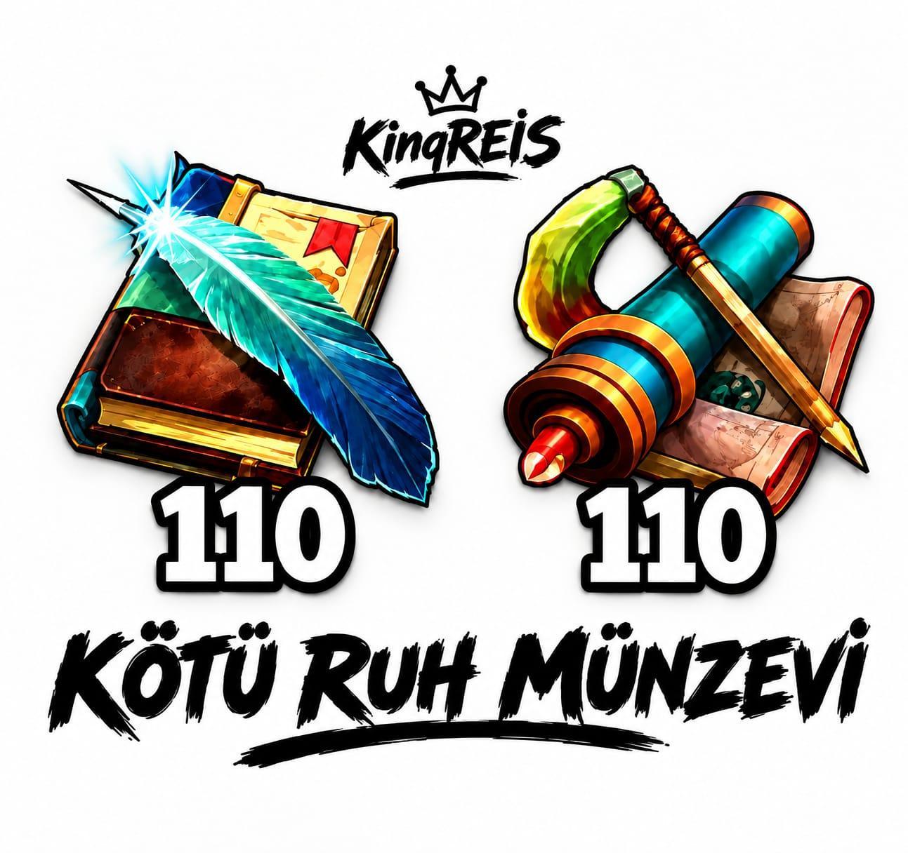 110 KÖTÜ RUH 110 MÜNZEVİ 2 SET
