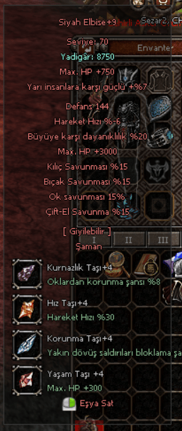 FULL 15 SAV / 3K HP SAMAN CELIK +9 / +9 KURTULUS YELPAZE