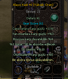 61 LVL KESKINLIK SURA KESKINLIK G 1k hasar