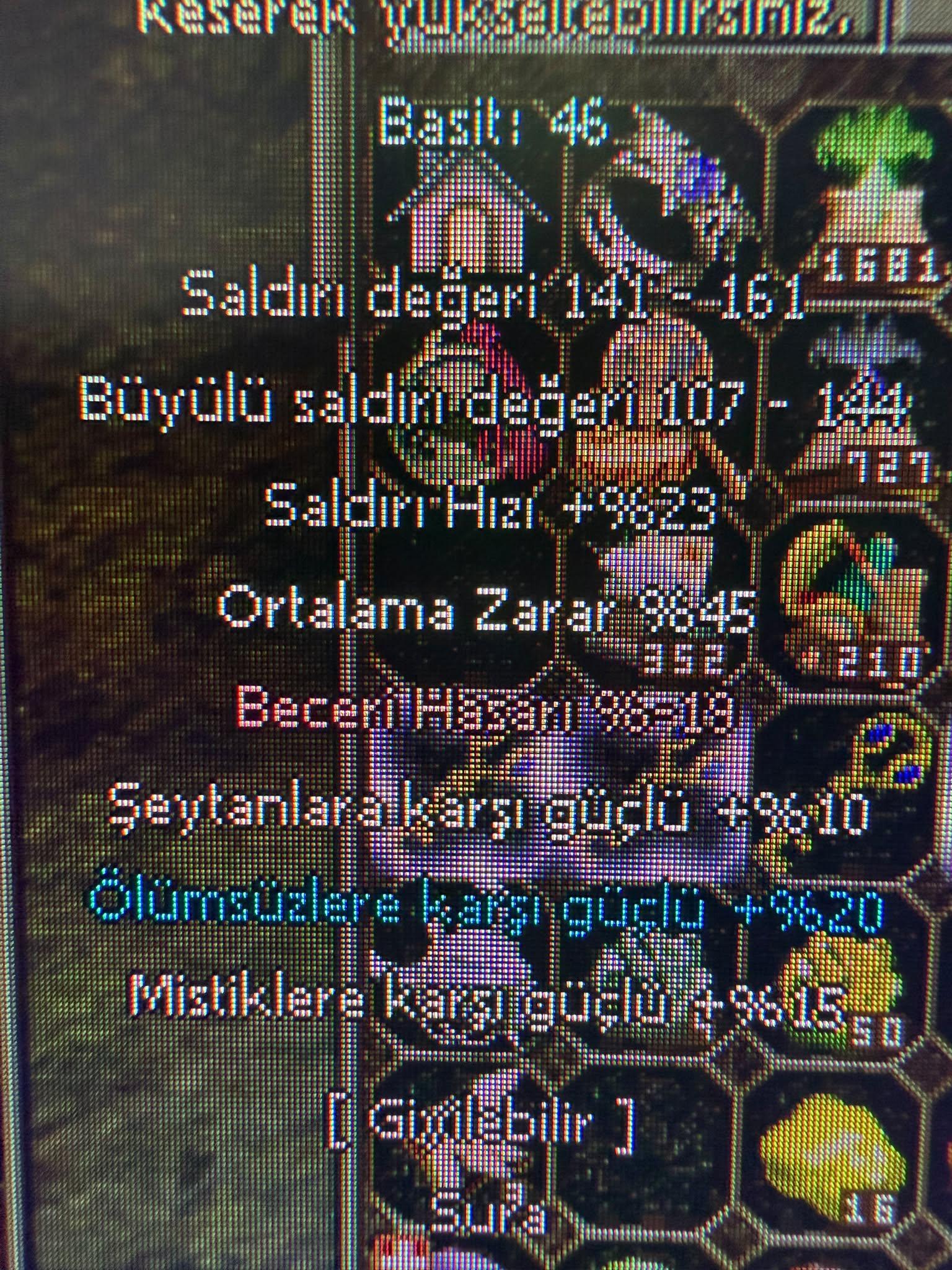 +6 /45 ort/20 ölümsüz. KULE CANAVARI ASLAN KILICI SATILIK