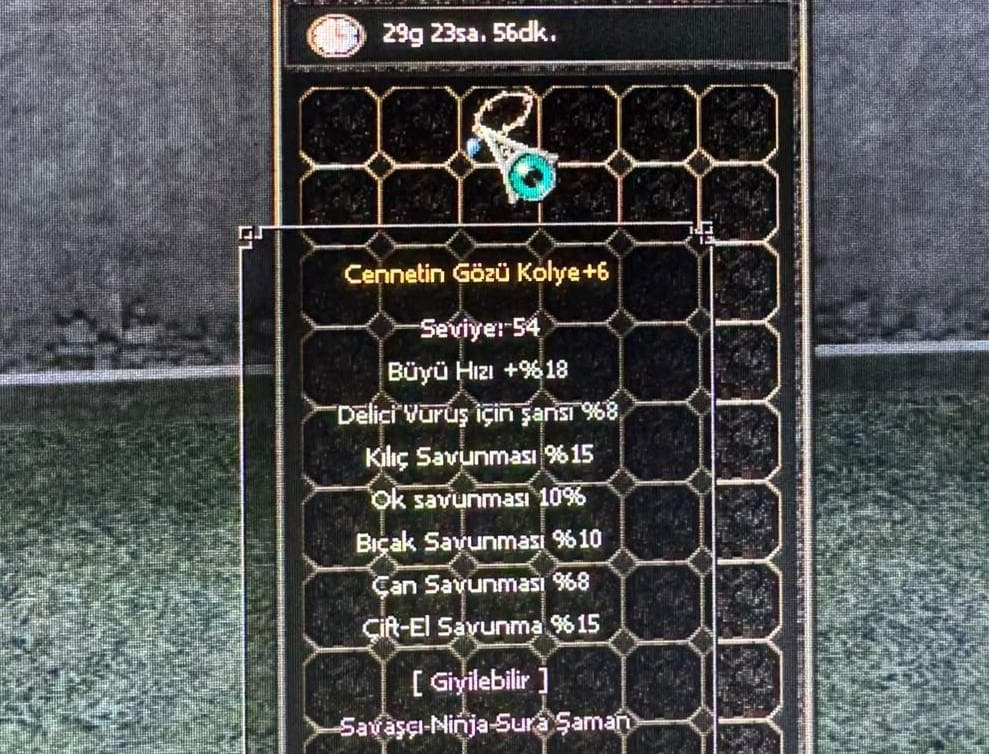 58 SAVUNMALI CENNET KOLYE