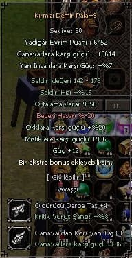 SERVERDA TEK SON FİYAT +9 KDP 56 ORT 12 GÜÇ  FULL EVRİM 40 CANAVAR 30 METİNLİ