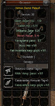 +6 KDP 25 ORT 5/5 EFSUN +3 TAŞLI