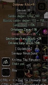 11 ORT +9 DOLU 250 TL ANINDA TESLM