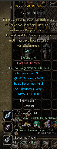 5-5 ful siyah çelik +9