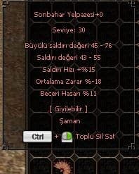 SONBAHAR YELPAZESİ 11 BECERİ -  ANINDA TESLİM MAX 3DK
