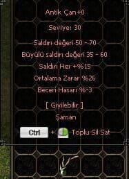ANTİK ÇAN 26 ORTALAMA - ANINDA TESLİM MAX 3DK