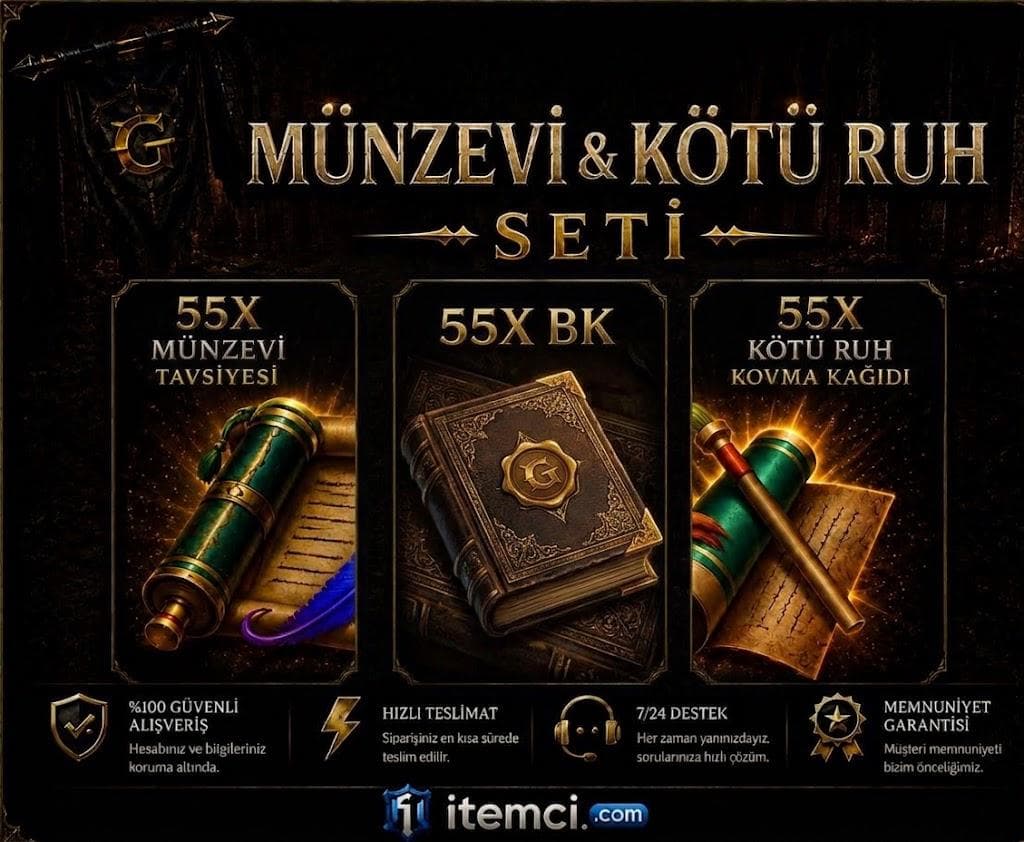 55 Kötü Ruh 55 Münzevi 55 BK  G1 SET  Hemen Teslim