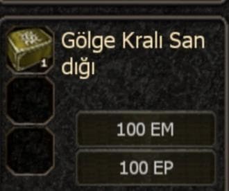 23 GÖLGE KRALI SANDIĞI SABİT TEK FİYAT