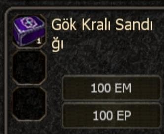 27 ADET GÖK KRALI SANDIĞI TEK FİYAT