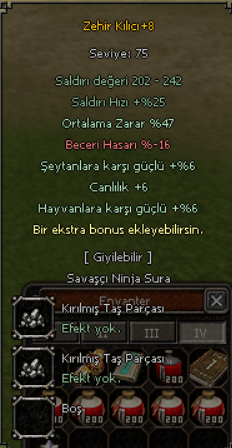 Zehir +8 47 ort