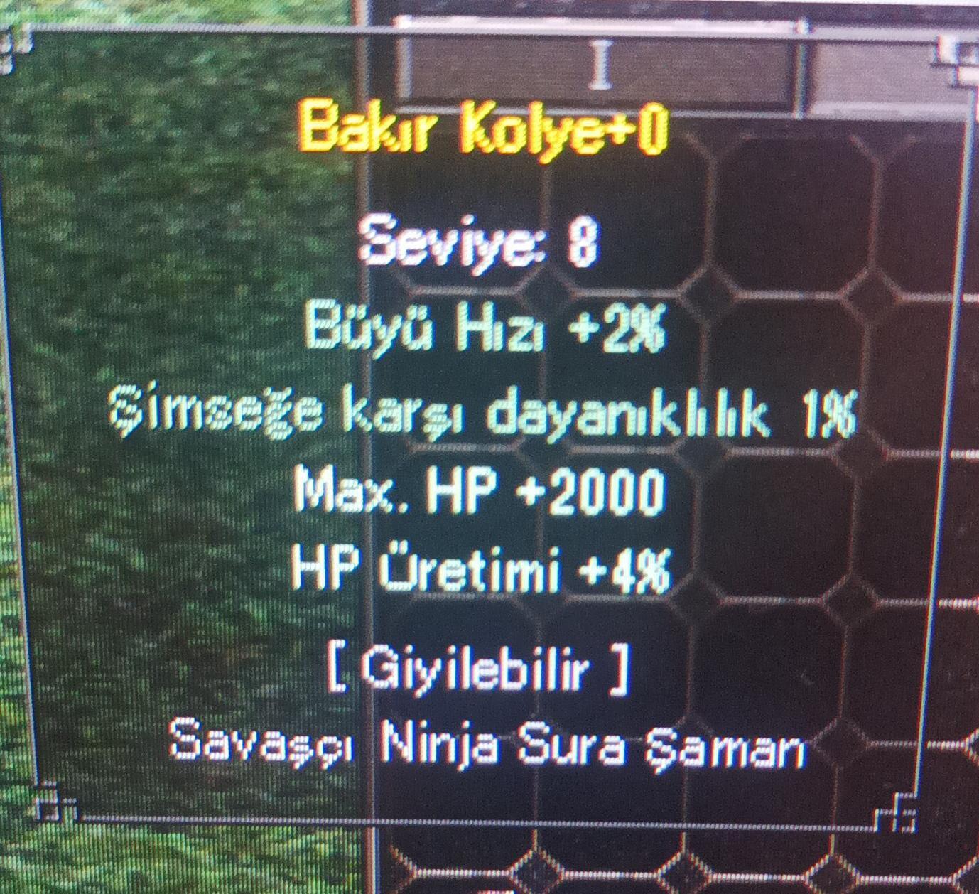 2k hp bakır kolye sarı bayrak
