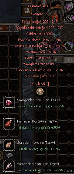 22 Beceri +9 Orkide Çan 4 Taşlı WS'lik