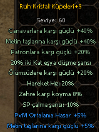 +9 Ruh Kristali Küpeleri