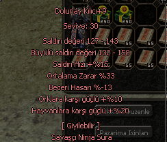 33 ORT 4 EFSUN +9 DOLUNAY KILICI