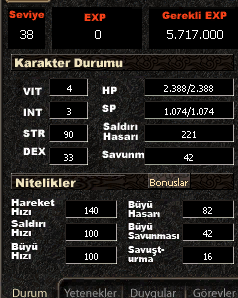 38 LEVEL BOŞ SAVAŞÇI HAVA KILICI G1 AT ASKER