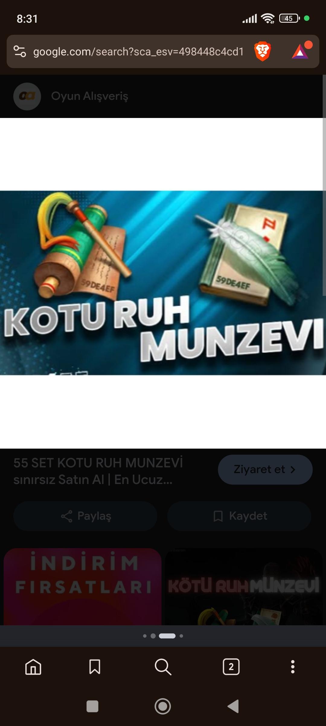 KÖTÜ RUH MÜNZEVİ SİPARİŞLERİNİZ ALINIR
