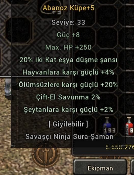 +5 20 Eşya 20 Ölümsüz Abonoz Küpe