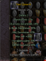 65 NİNJA ÇITIR İTEMLİ