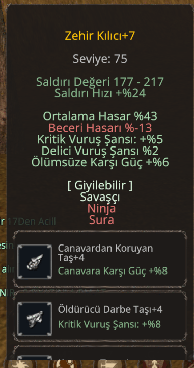 43 ORT DELİCİ KRİTİK ÖLÜMSÜZ ZEHİRW