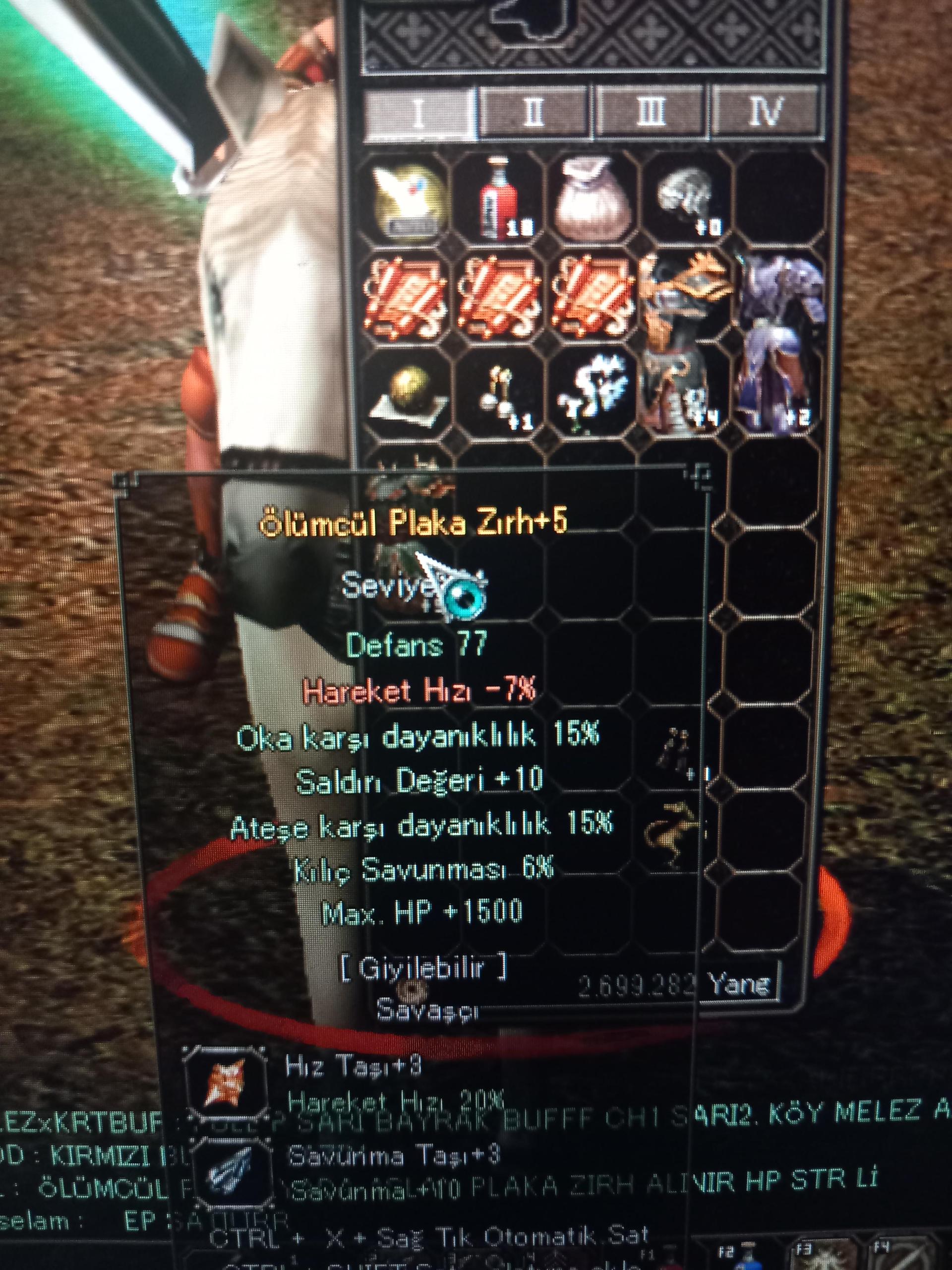 15 ates 15 ok 1.5k hp 10 str ölümcül