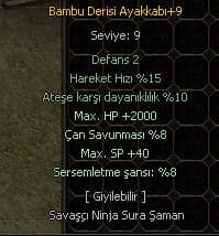 +9 BAMBU AYAKKABI 2000HP