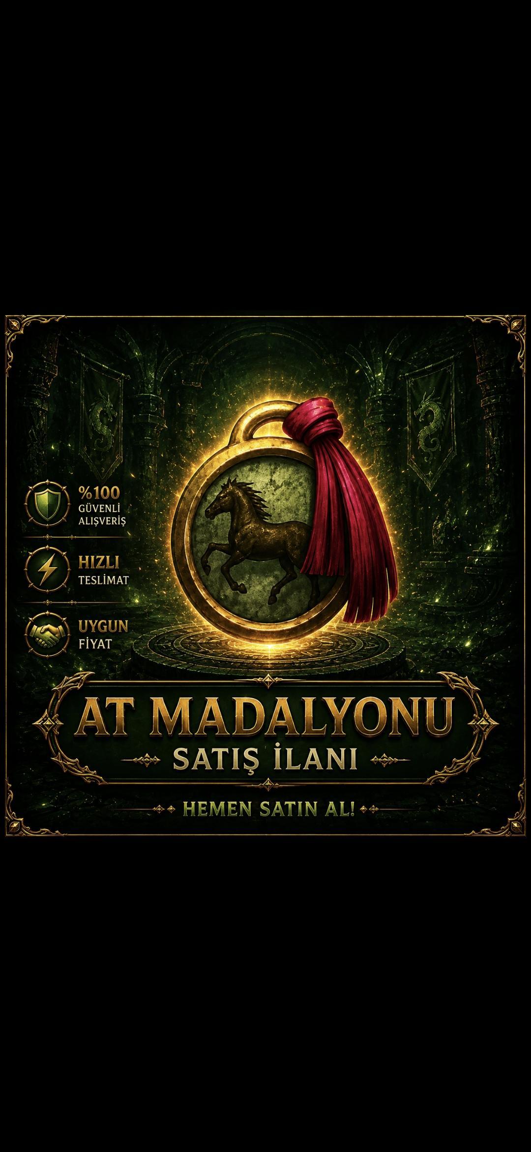 21 AT MADALYONU SET SATILIR