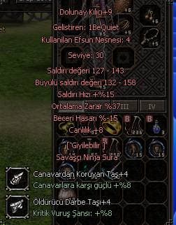 +9 37 ORT 8 CANLILIK +4 CANAVAR +4 KRTK TAŞLI KELEPİRDEN