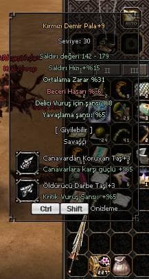 +9 31 ORT KDP 8 DELİCİ +3 CANAVAR +3 ÖLDÜRÜCÜ