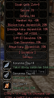 +9 SİYAH ÇELİK UYGUNA