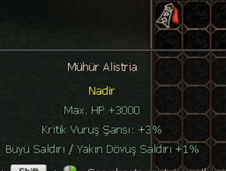 Mühür alistria Nadir Pet