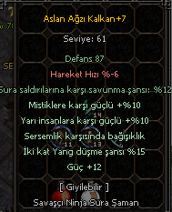 12 GÜÇ 10 YARI SERSEM +7 ASLAN AGZI