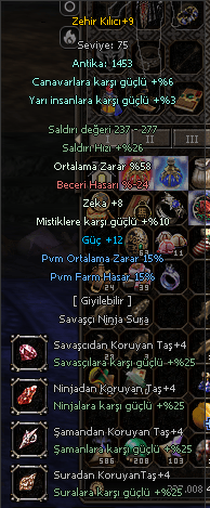 +9 ZEHİR 58 ORT 12 GÜÇ TEKLİF